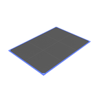 Plateau 2x3m 100% dalles caoutchouc