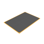 Plateau 2x3m 100% dalles caoutchouc