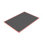 Plateau 2x3m 100% dalles caoutchouc