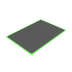 Plateau 2x3m 100% dalles caoutchouc