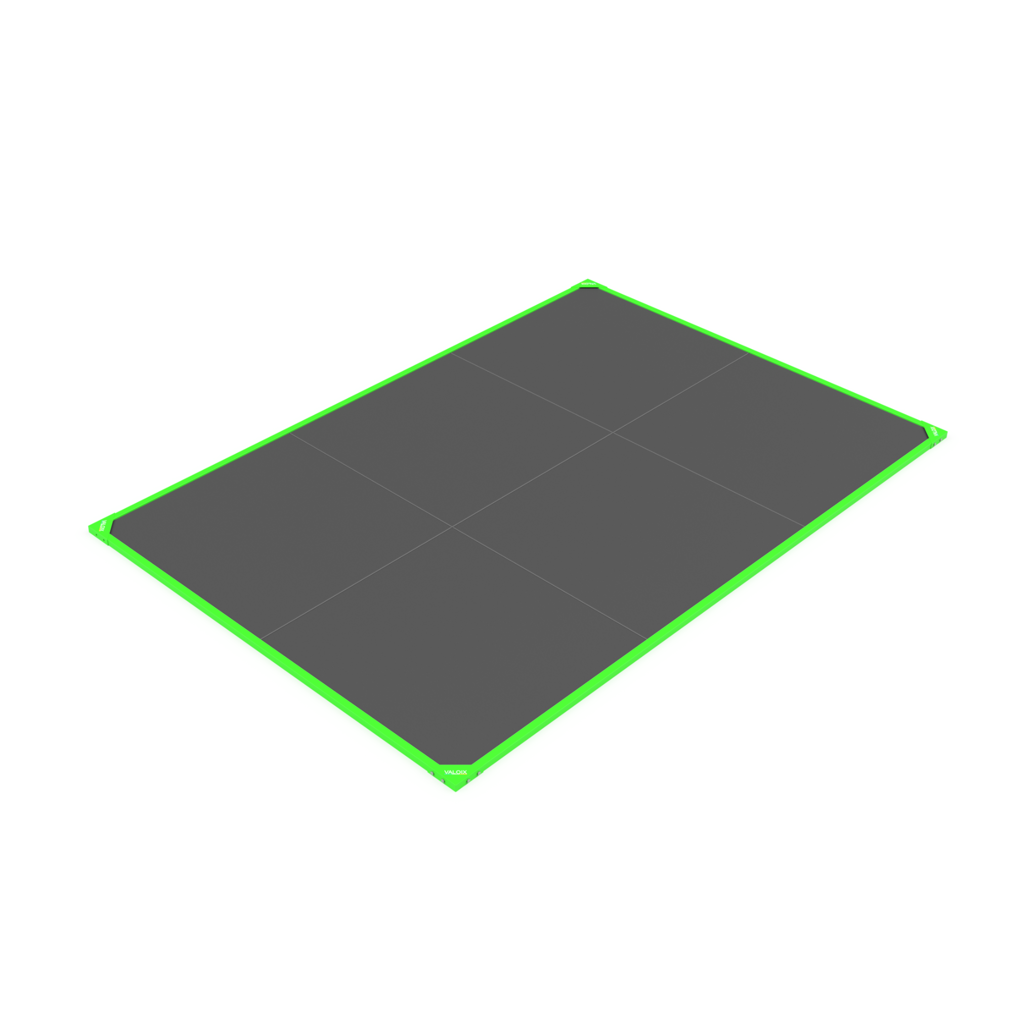 Plateau 2x3m 100% dalles caoutchouc