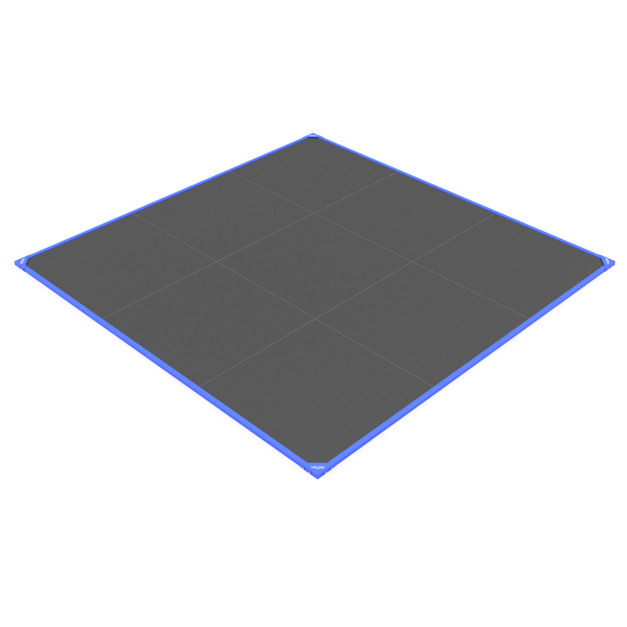 Plateau 3x3m 100% dalles caoutchouc