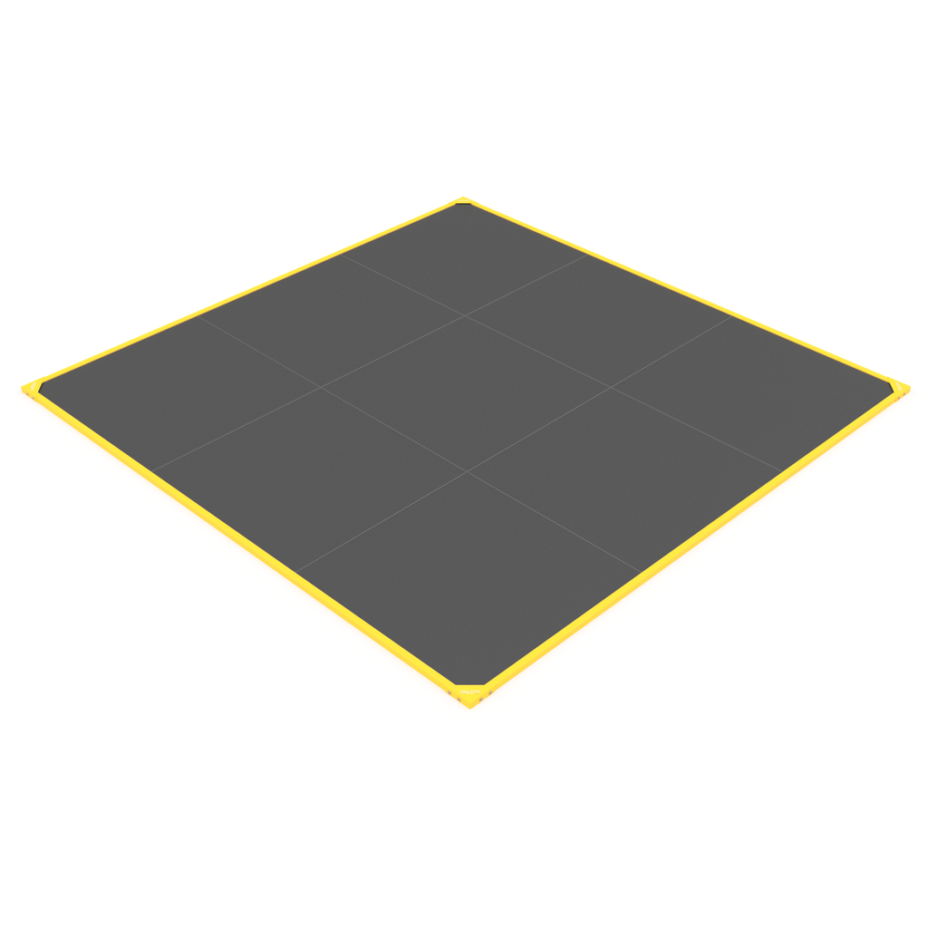 Plateau 3x3m 100% dalles caoutchouc