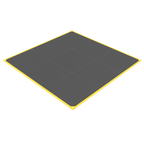 Plateau 3x3m 100% dalles caoutchouc