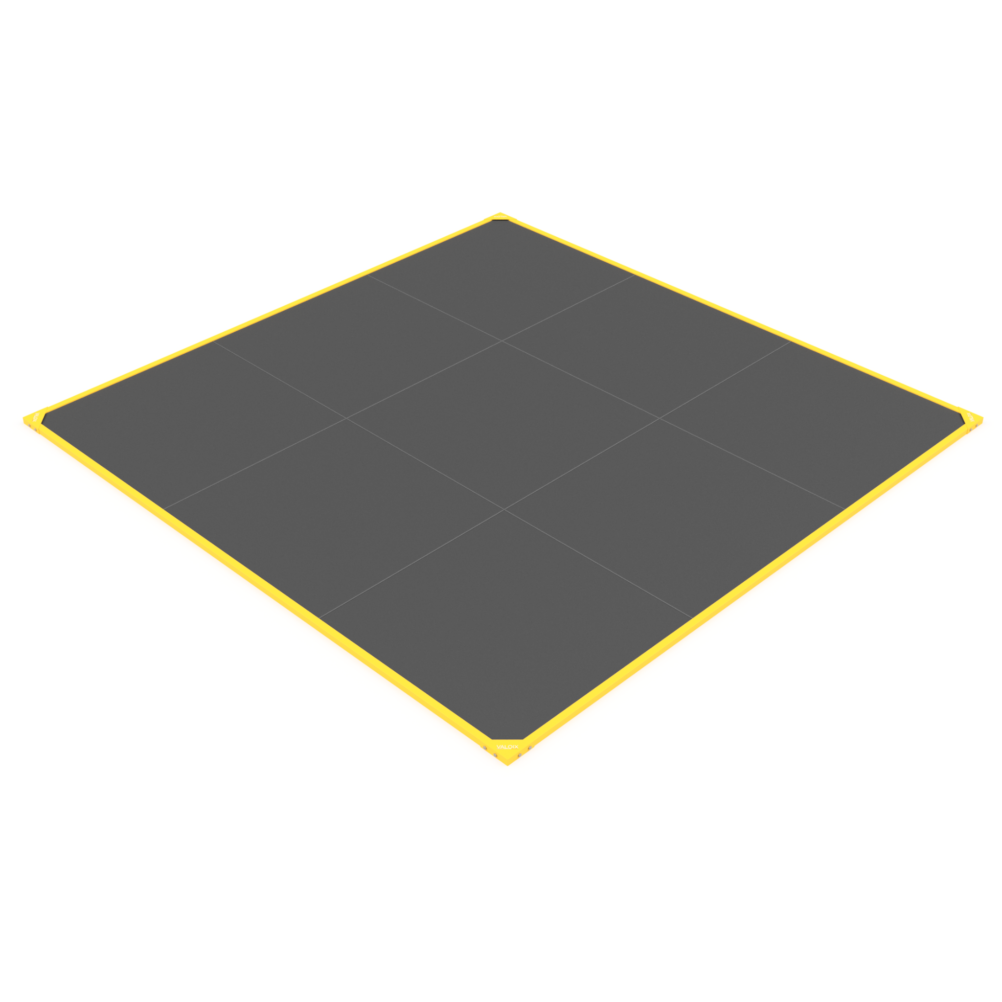 Plateau 3x3m 100% dalles caoutchouc