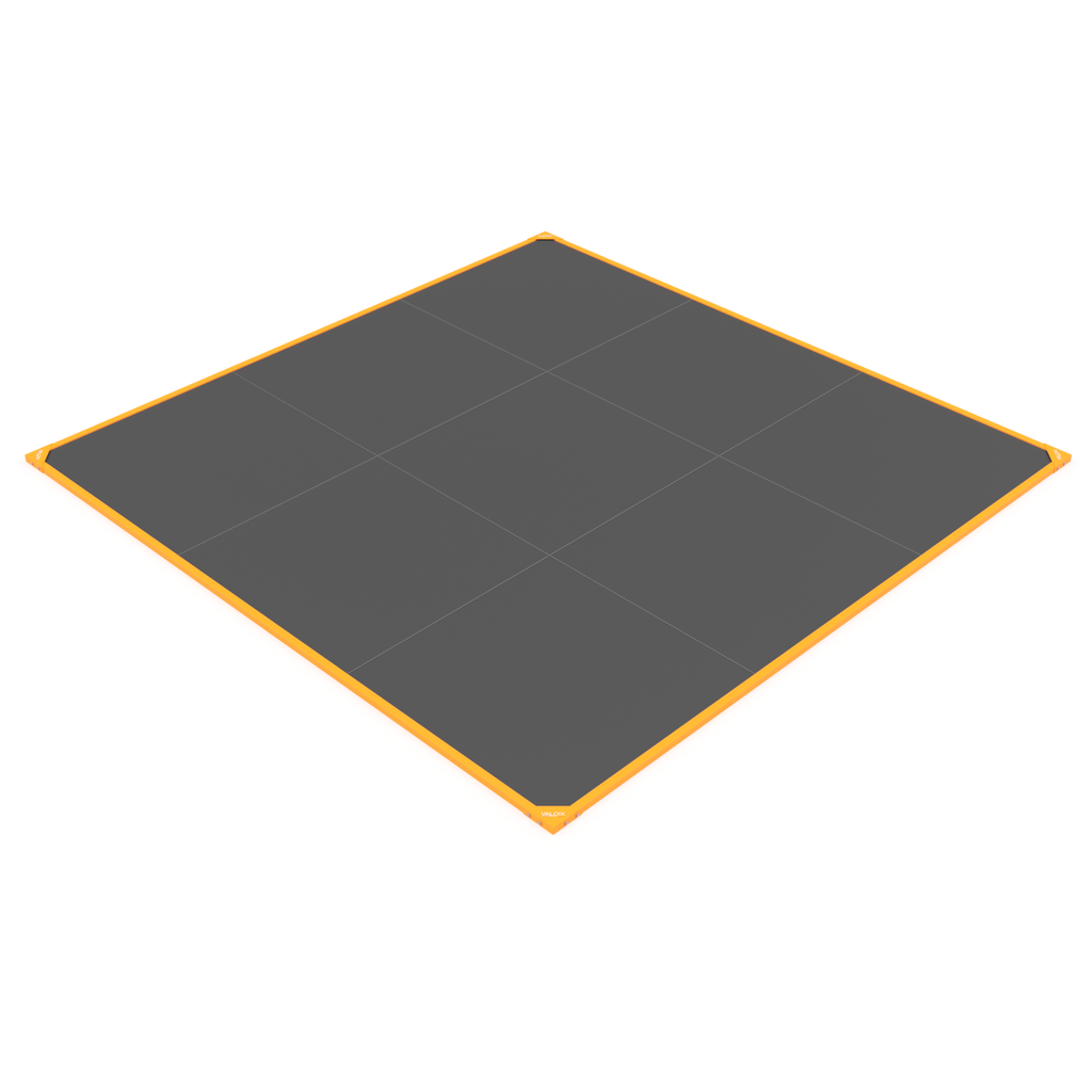 Plateau 3x3m 100% dalles caoutchouc