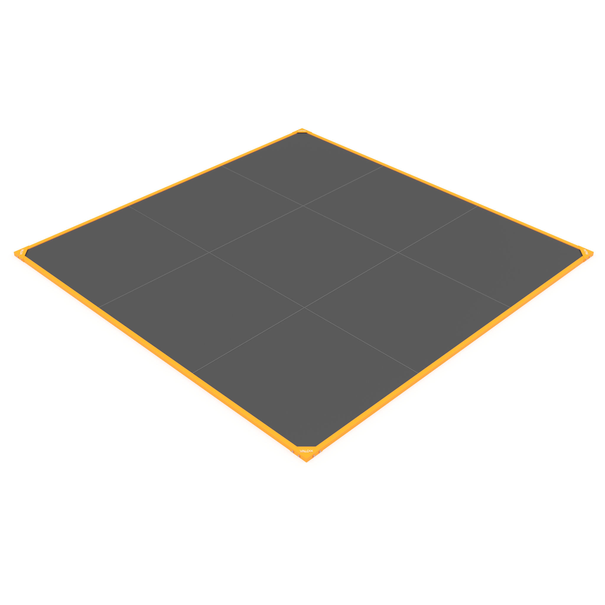 Plateau 3x3m 100% dalles caoutchouc