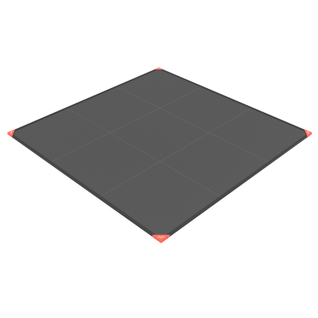 Plateau 3x3m 100% dalles caoutchouc