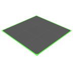 Plateau 3x3m 100% dalles caoutchouc