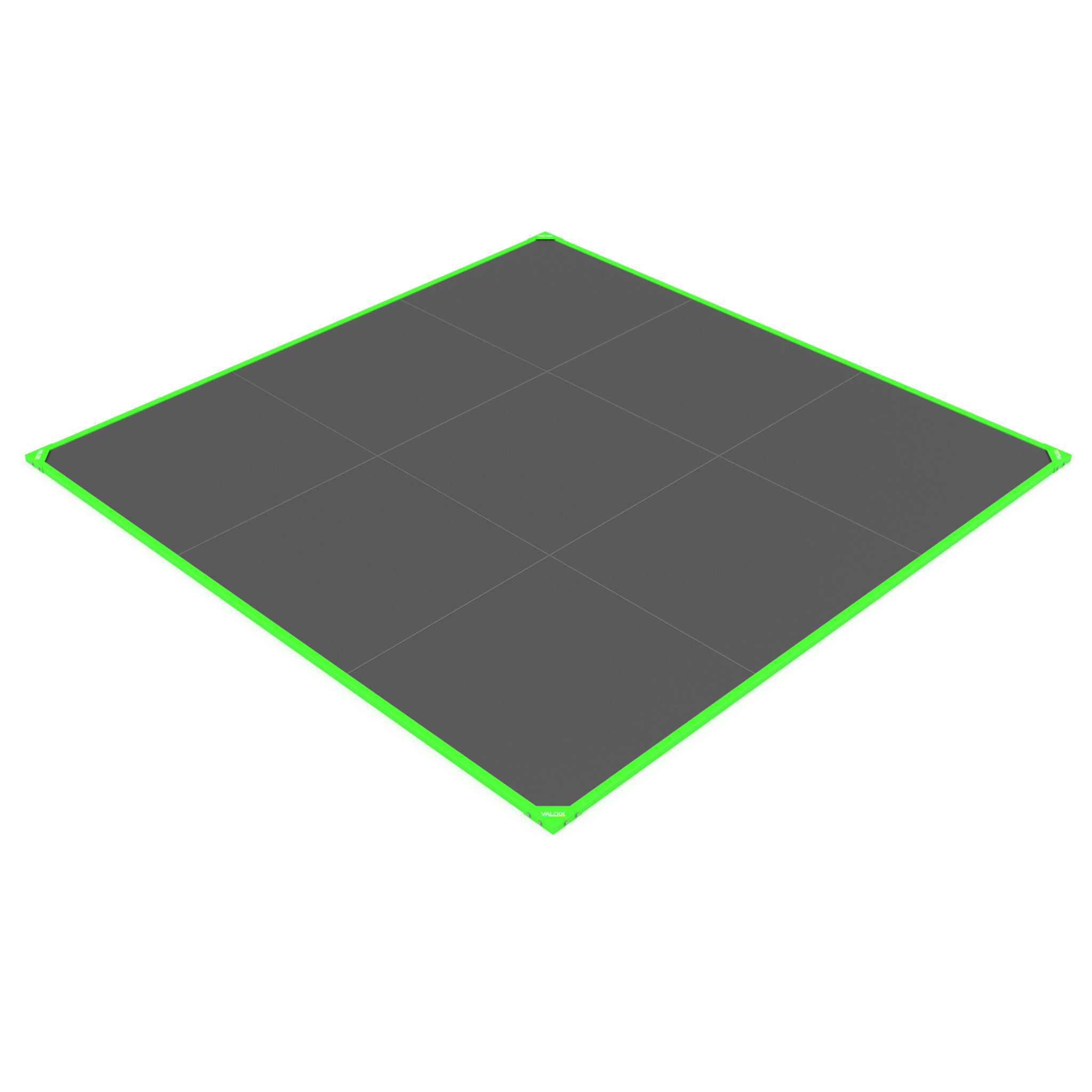 Plateau 3x3m 100% dalles caoutchouc