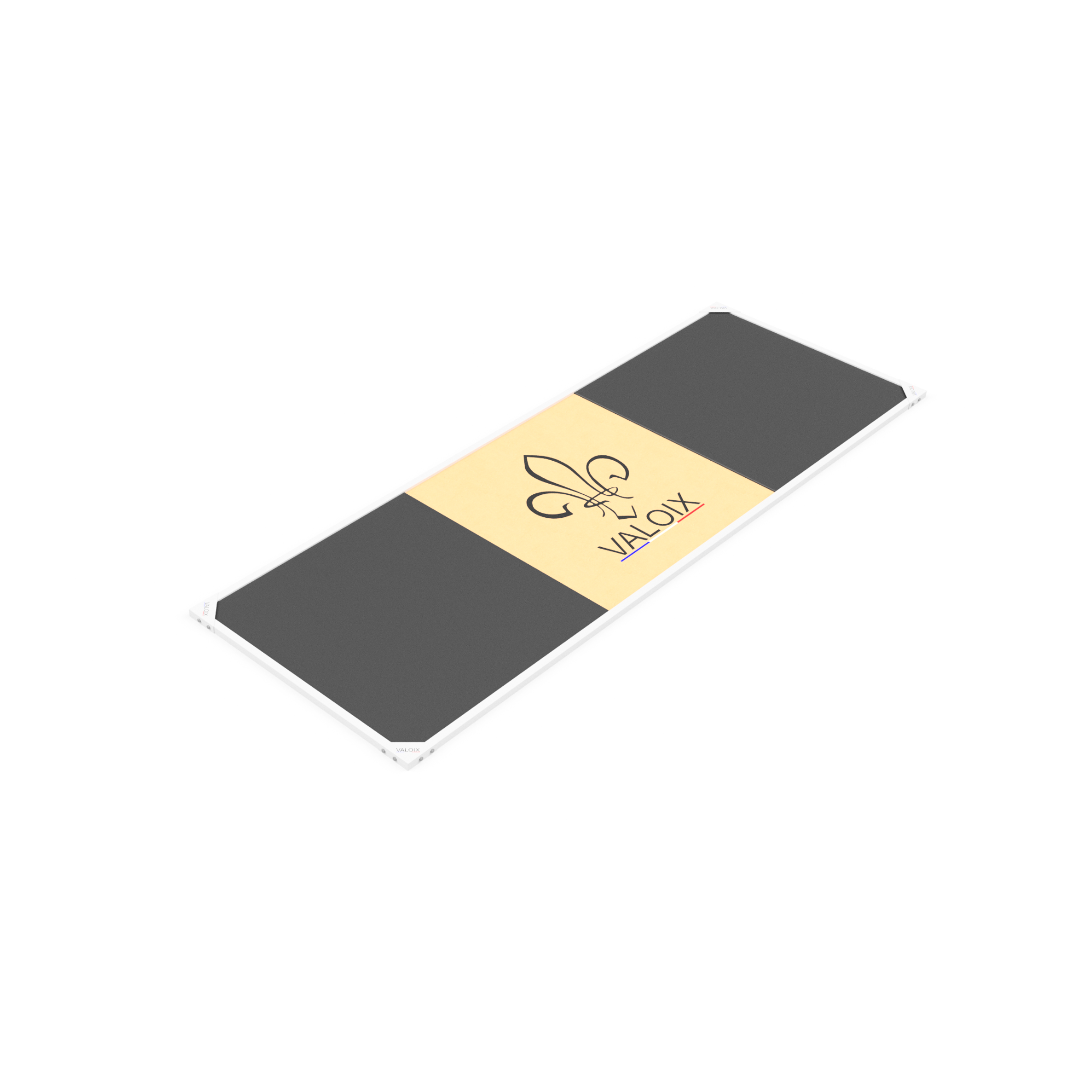 Plateau 1x3 m – 100% dalles caoutchouc