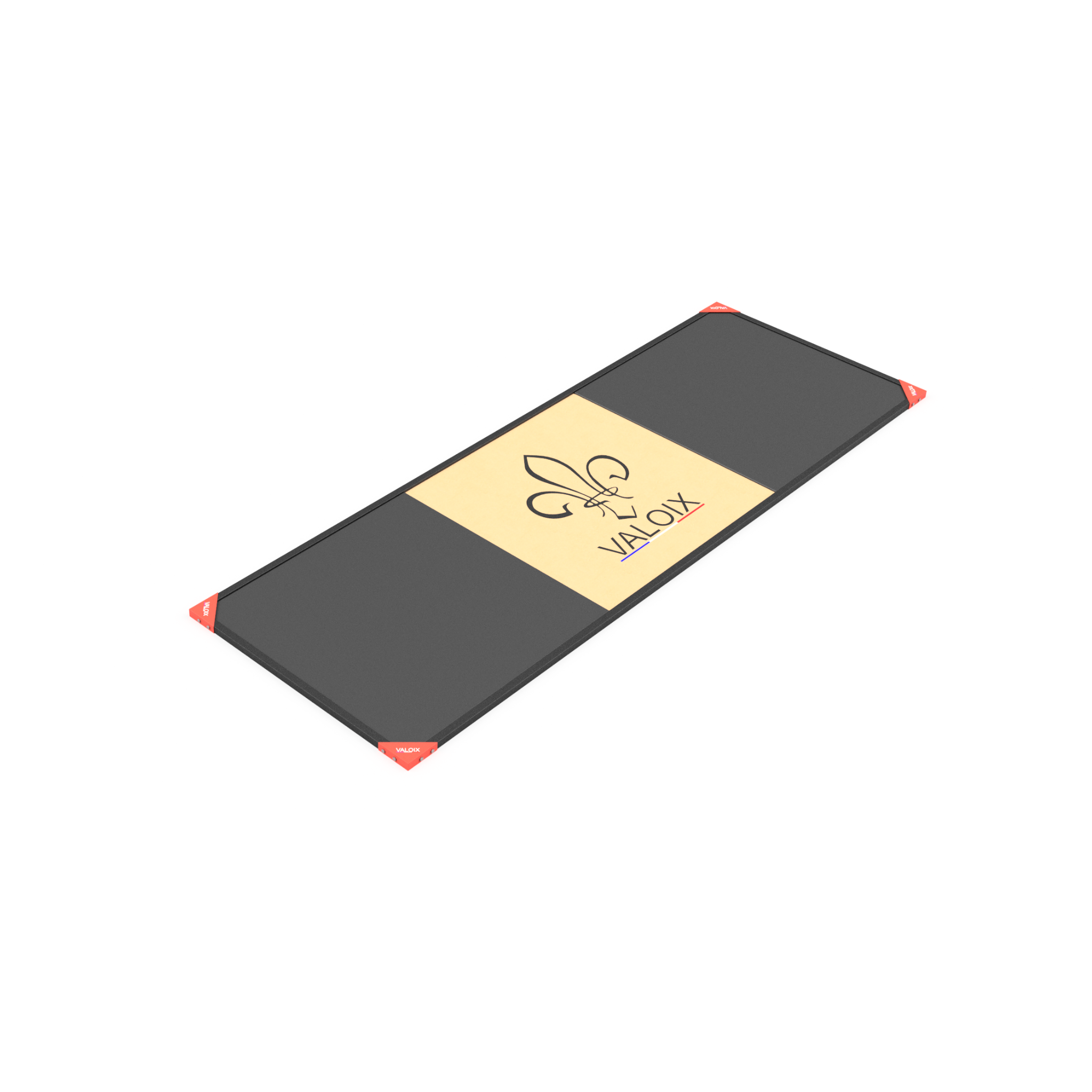 Plateau 1x3 m – 100% dalles caoutchouc