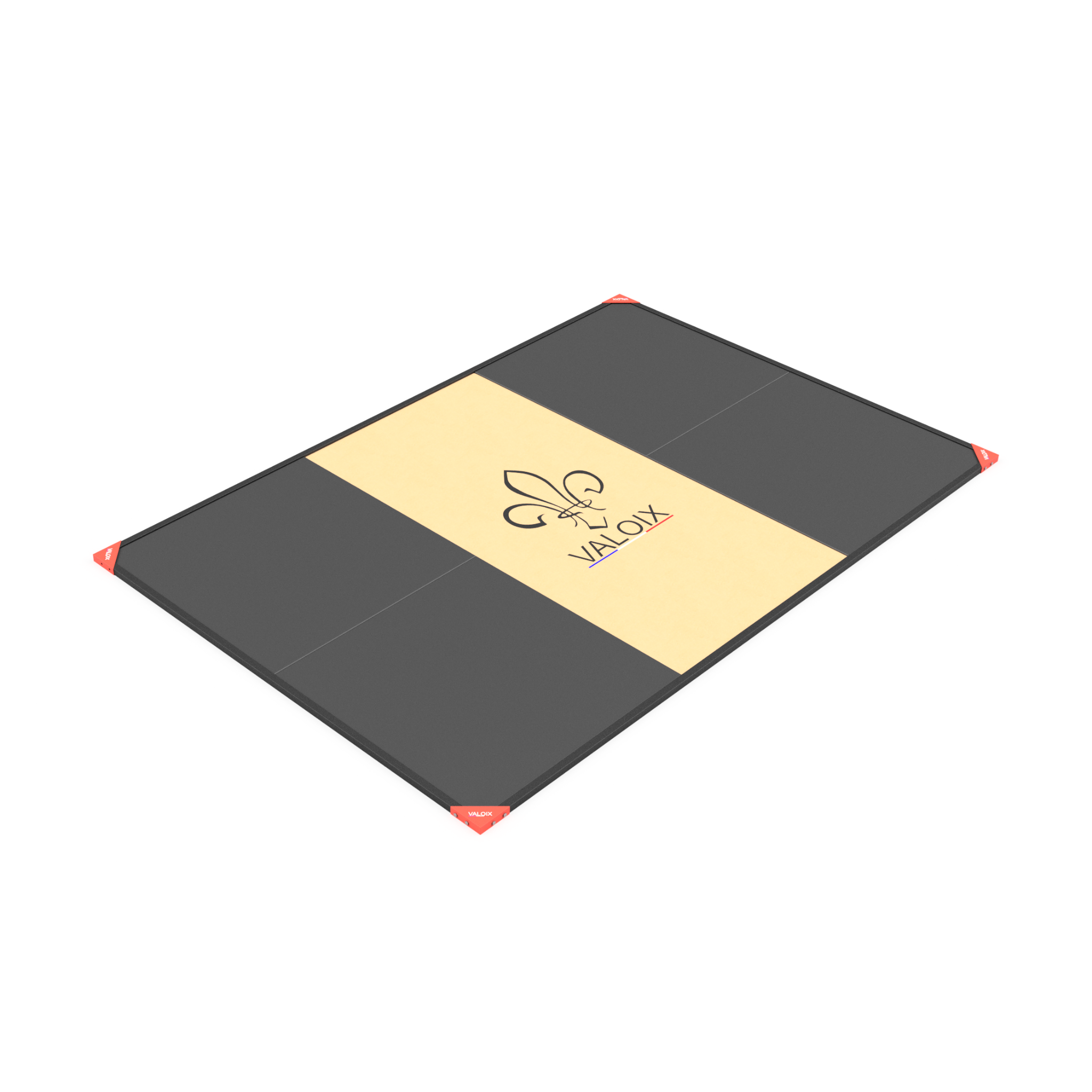 Plateau 2x3m 100% dalles caoutchouc